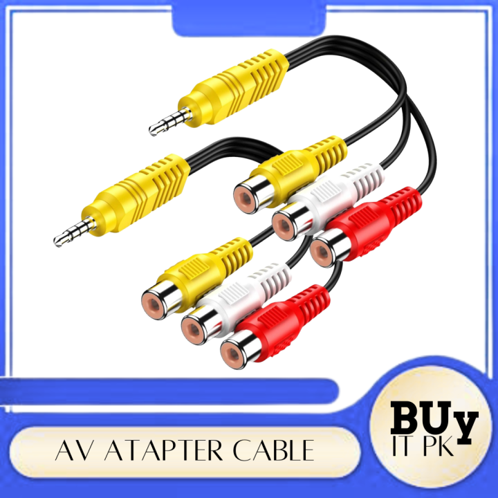 Av Adapter Wire AV Adapter Cable | RCA Composite Video & Audio Converter for TV, DVD ...