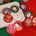 Mini High Definition Compact Pocket Mirror Hand-held Easy To Carry Vanity Mirror Red Santa Claus Pocket Make-up Mirror Women. 