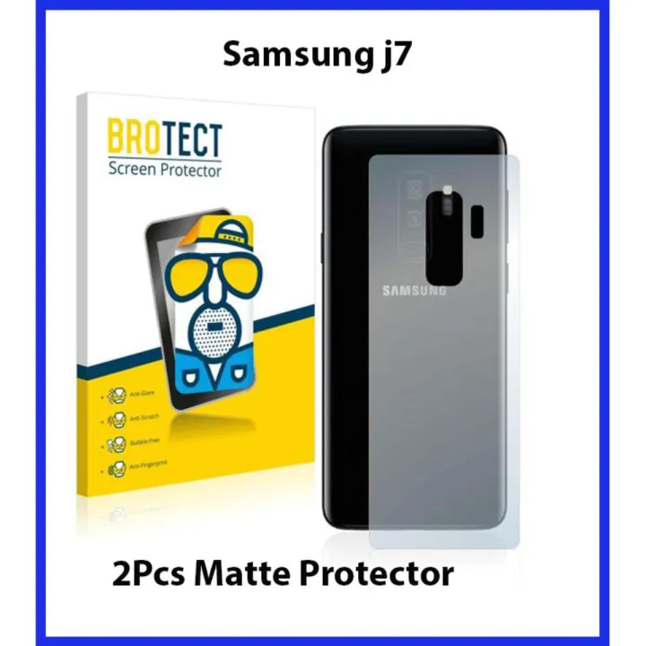 Pack%20of%202%20-%20Samsung%20Galaxy%20J7%20Pro%20Back%20Matte%20Protector%20Soft%20Skin%20Sheet%20Soft%20Film%20Protection%20-%20Image%202