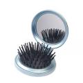 Folding Hair Brush Pocket Comb With Mirror Set Mini Travel Compact Foldable Gift. 