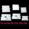 25 Watt Dimmable Ultra thin design LED Dimmable Ceiling Recessed Grid Downlight / Slim Square Panel Light. 
