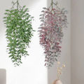 Artificial Leaves Decor Non-Fading Office Home Wall Hanging Pea Pod Leaves Vines Gift. 
