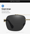AORON New Polarized Men Sunglasses UV400 Luxury Brand Pilot Polarized Metal Fram Men Sunglasses Classic Fashion Driving Glasses. 