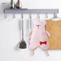 Hanging Hand Towels Cute Kids Hand Towels Reusable Animal Shaped Dish Towels Hand Towels with Hanging Loops for Toilet Kitchen Kid Children. 
