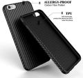 X-Level Carbon Fiber Slim Back Case Cover For iPhone 6/6S Plus- Black. 