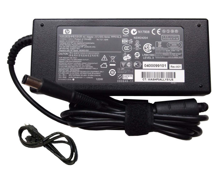 Hp 18.5V/6.5A 120W 7.4mm ×5.0 mm Original Laptop DC Adapter Charger Hp Envy 17 1001xx 17 1003xx 17 1006tx 17 1007tx 17 1010nr DV6 DV7