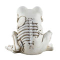 Zishfas Outdoor Skeleton Figurine Spooky Halloween Skeleton Animal Figurine for Home Office Decor Gothic Cat Frog Horse Statue Sculpture Ornament Halloween Skeleton Ornament. 