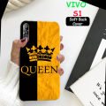 Vivo_S1 Back Cover - Queen Soft Case. 
