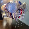 Clear Acrylic Hair Hoop Headband Storage Holder for Women and Girls. 