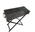 Portable Stainless Steel Charcoal BBQ Grill With Stand 31.5" x 12" x 30". 