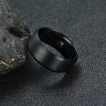 Stainless Steel Rings for Men Cool Simple Band 6MM Width/ Black Ring / Silver Ring/ Blue Ring / Gold Ring. 