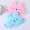 【Happier】 Cute Cartoon Rabbit Plush Sleeping Eye Mask Comfortable Sleep Mask Sleep Aid Traveing Home Shading Light Eye Cover Eyeshade. 