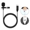 Wired 3.5mm Clip Microphone Collar Mike for Voice Recording | Lapel Mic Mobile, PC, Laptop, Android Smartphones, DSLR Camera Microphone Black. 