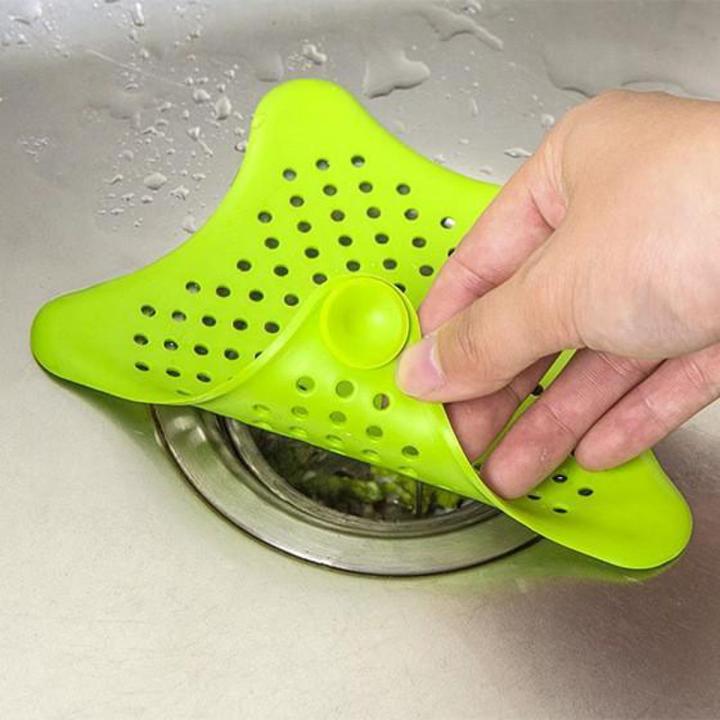 1 Pc Silicone Sink Drain Filter Bathtub Hair Catcher Stopper Trapper Drain Hole Filter Strainer for Bathroom Kitchen Toilet