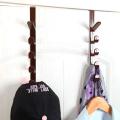 Multi Function 5 Level Over The Door  Hook Clothes Hanger for Hanging Coat Hangers, Hats, Purses, Backpacks, Purses, Jackets and Other Items Home and Office.plastic. 