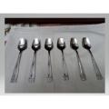 STAINLESS STEEL TEA SPOON (6 PCS). 