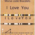Personalized Morse Code Bracelet – Custom Jewelry for Names, Dates, and Messages by R&S Handmade Accessories. 