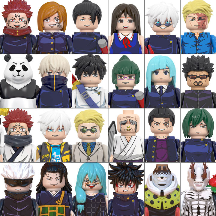 Moonlight Jujutsu Kaisen Building Blocks Itadori Yuji Gojo Satoru Ryomen Sukuna Mini Action Figure Accessories Christmas Gift for Kids