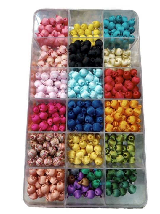 Silk Resham Delicate Balls (24 balls)