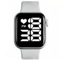 Latest New Generation Sports Digital Dial Day Date Calendar White LED Watch for Boys, Girls & Kids (Grey). 