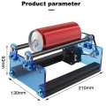 CNC Laser Engraving Machine 3D Printer Y-axis Rotary Roller Engraving Module for TTS TT-5.5S Engraving Cylindrical Objects Cans. 