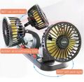 Car Fan Triple-Head Vehicle Fan 2 Speeds 360 Degree Adjust Able 12 V / 0.4 A. Power 5 Watt. 