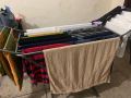 Cloth Drying Stand Folding Cloth Stand Cloth Hanging stands Drying Rack Thick Rods Not Wire Saddiq Tele Mall. 