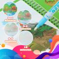 Magic Water Coloring Books, Water Drawing Doodle Book for Children 8 Pages with 2 Magic Pens, Learning Toys for 2 3+ Year Old Boys Girls, Painting Board for Children, Drawing Gifts for Kids. 