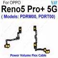 Power Volume Buttons For OPPO Reno 5 5Pro 6Pro 5 6 Plus 6Lite 5G Power Volume Button Side Key Flex Ribbon Flex Cable Replacement. 