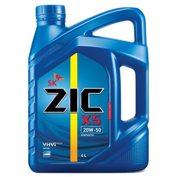 ZIC_X5 20W-50  4 LITERS Multipurpose Premium Grade Engine Oil . API SM