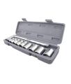 Professional Heavy Duty Socket Wrench Set Tool Kit 9 Pc 1/2″ Drive Socket Set 8-24mm Metric Sockets With “L” Wrench In Box. 