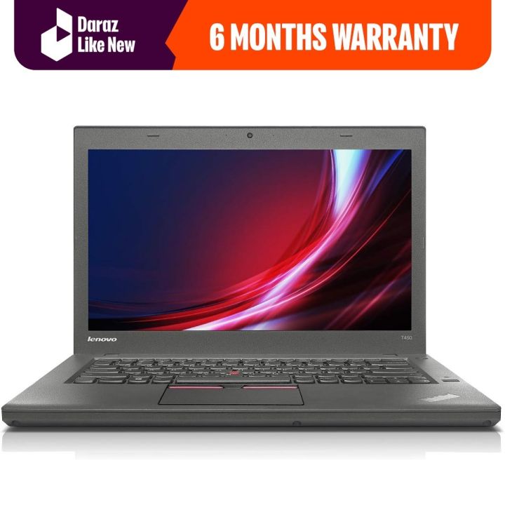 Daraz Like New Laptops - Lenovo ThinkPad T450 Ultra Book, Core i5 4th generation, 8GB DDR3 Ram, 500GB Hard Drive, 14.1" Led Display, Intel HD Graphics
