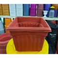 8 inch square pot decent design dia 8 inch, height 6 inch. 