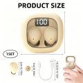 SK19 Mini Invisible Earphones TWS Earbuds Bluetooth 5.3 Wireless Headphone HIFI Stereo Sound Noise Reduction Built-in Microphone. 