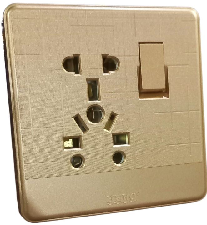 Universal Multi Plug 5in1 Hero China Fitting Sheet China Switch Board Hero Metal Series
