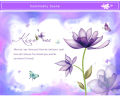Wall Sticker For Living Room Romantic Purple flower Wall Stickers For Home.. 