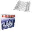 Fine Glass Chess Game Set Glass Chess Pieces Crystal Mirror Chess Board Contemporary Chess. 