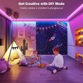 50+50 cm LED Lights for Double rolls Bedroom,  Sync Color Changing,Ultra Long RGB 5050 Led Strip Lights with 20Keys IR Remote for Christmas Room Home Decoration UL Power Supply for Home Room Party TV Bedroom. 