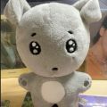 Kpop Idol SEVENTEEN DK Lee Seok Min Plush Doll Keyring Cement Dog with Pizza Bag. 