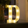 LED Alphabet letter D Lights. 