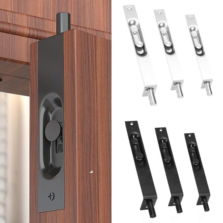 4/6/8/10/12inch Stainless Steel Home Gate Door Latch Bolt Security Guard Flush Latch Bolt Slide Lock Slide Bolt Hardware