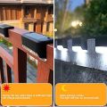 4pcs Of Deck Lights Solar Powered, Outdoor Waterproof Tiny Led Step Lights Used Outside for Deck, Stairs, Patio Fence, Garden. 