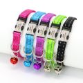 New Custom Cat Collar Reflective Kitten Puppy Collars With Bell Personalized Pet Cats Collar Necklace Accessories 19Cm To 30Cm. 