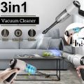 3-in-1 Cordless Handheld Vacuum – Rechargeable Wet & Dry Vacuum Cleaner | Strong Suction Car Vacuum & Sofa Cleaning Machine. 