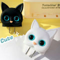 For Apple Iphone 18/20W Power Adapter Case Cute Cartoon Charger Case Cover for Iphone 14 13 12 Anti-break Data Cable Protectors. 