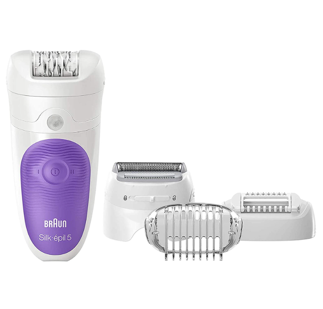 Braun Silk-Epil-SE5541-Wet & Dry Epilator With 4 Extras