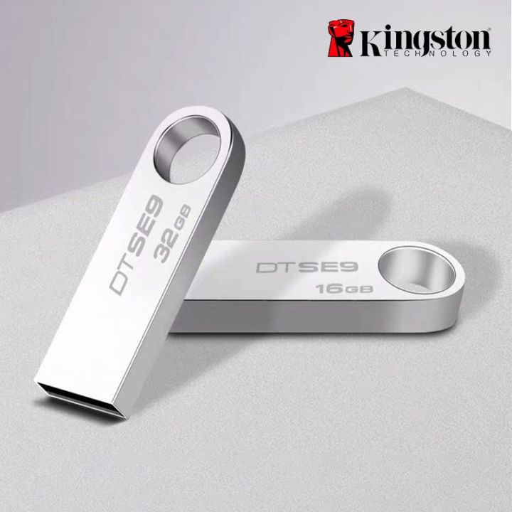【COD + Gift】Kingston DTSE9 U Disk Flash Drive Flash Memory Stick Pendrive Metal Flash Drives 8-128 GB USB 2.0