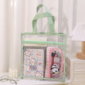 Transparent Student Books Pouches Multifunctional Waterproof File Tote Bag Large Capacity Exam Stationery Bag for School Students. 