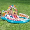 295x191x130cm Inflatable Pool Water Slide Fun Lawn Water Inflatable Swimming Pool Unique Children Paddling Pool. 