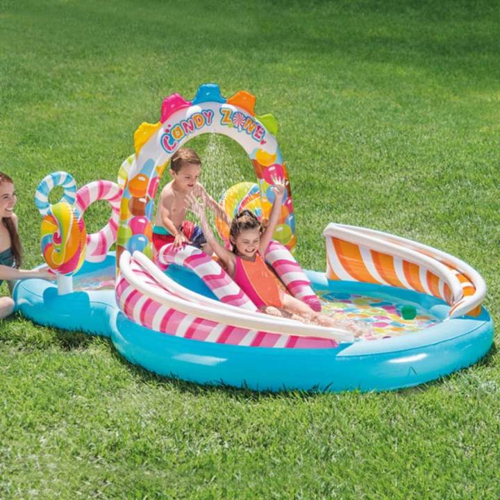 295x191x130cm Inflatable Pool Water Slide Fun Lawn Water Inflatable Swimming Pool Unique Children Paddling Pool